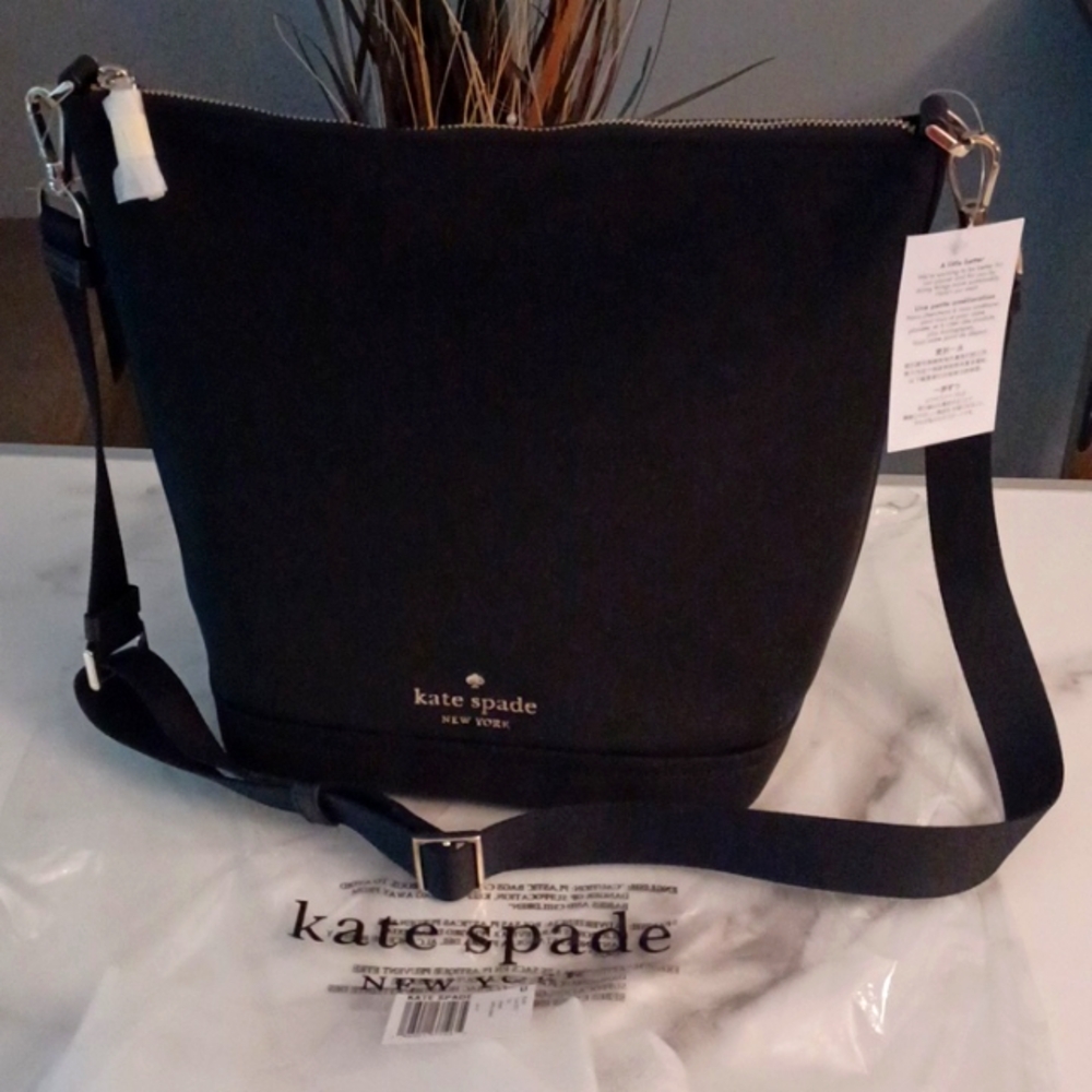 NWT Kate Spade black  Duffle Crossbody "Chelsea"